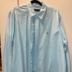 Ralph Lauren Button down in a light blue/sweettart